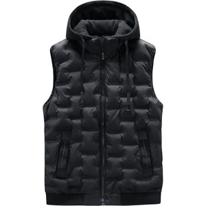 Doudoune sans manche bleu roi homme, noir, matelasse en briques