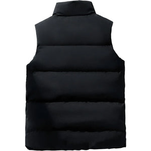 Dos de la Doudoune sans Manche Écru Homme, coloris noir