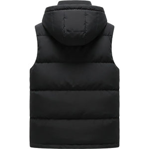 Dos de la Doudoune sans Manche Homme XXXL, coloris noir