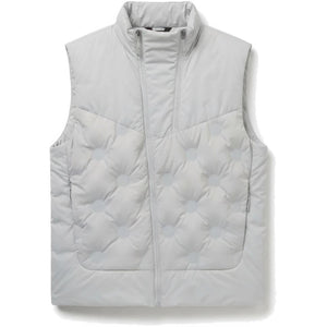Doudoune sans manche montagne homme blanc, vue de face