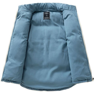 Doudoune sans manche reversible homme, doublure interieure a plat