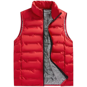 Doudoune sans Manche Rouge, coloris rouge