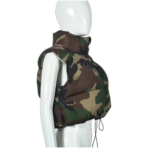 Doudoune sans Manche Running, coloris camouflage