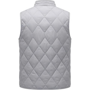 Gilet doudoune sans manche homme, vue arriere, gris clair