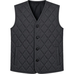 Doudoune sans manche bleu marine homme coloris gris, vue de face