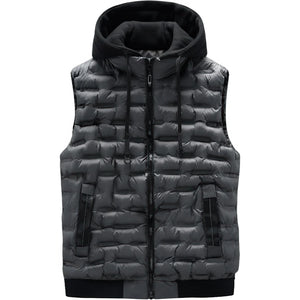 Doudoune sans manche bleu roi homme, gris, matelasse en briques