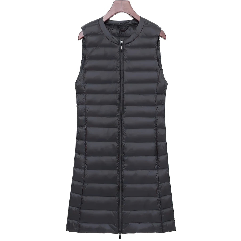 Doudoune sans Manche Femme en Duvet, coloris noir