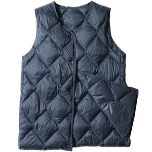 Doudoune sans Manche Femme Grande Taille, coloris bleu gris