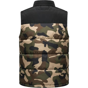 Doudoune sans manche homme 4XL, vue arriere, camouflage