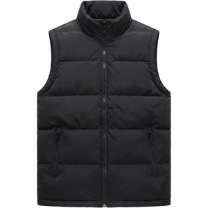 Doudoune sans manche homme 4XL, noir uni