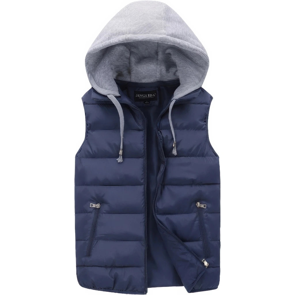 Doudoune sans manche homme bleu marine, vue de face