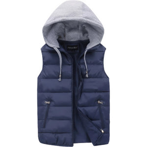 Doudoune sans manche homme bleu marine, vue de face