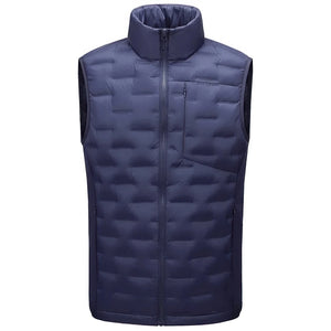 Doudoune sans Manche Homme Verte, coloris bleu marine, vue de face sur fond blanc