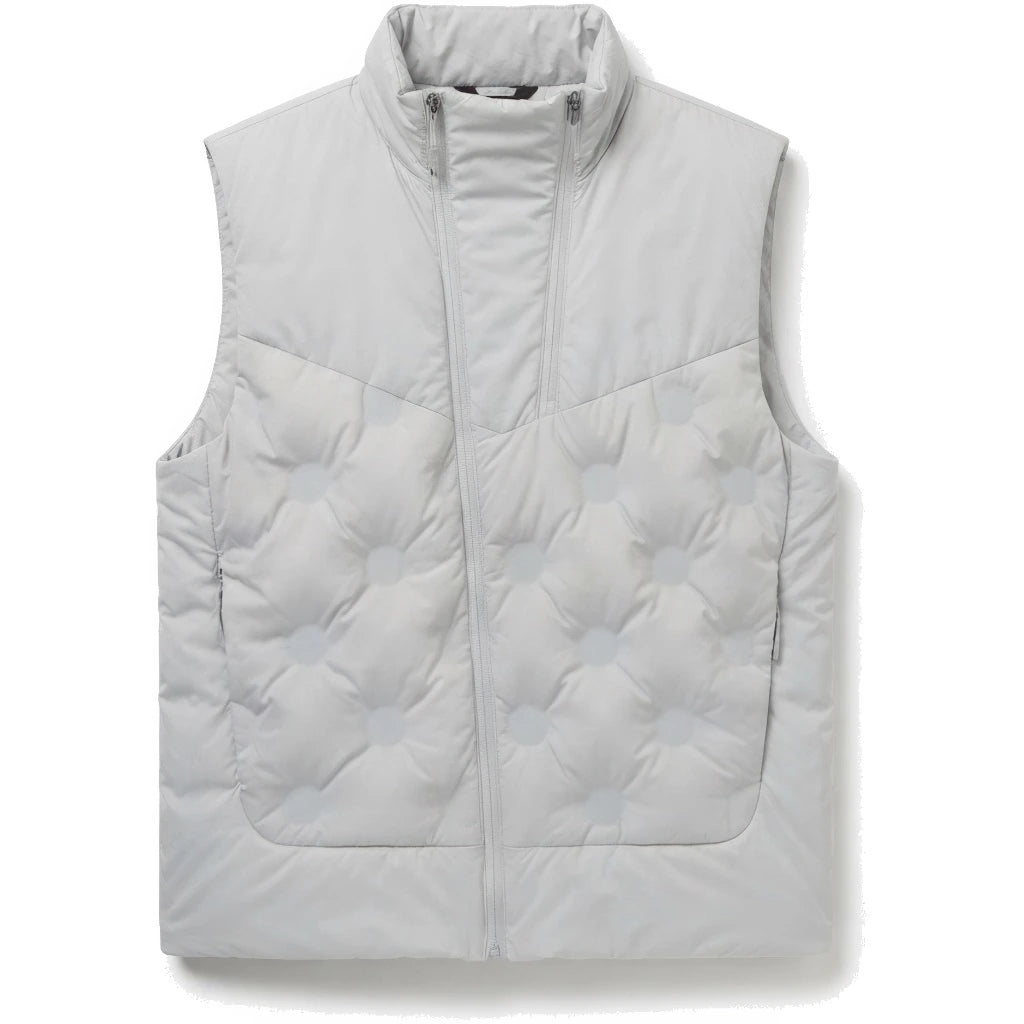 Doudoune sans manche montagne homme blanc, vue de face