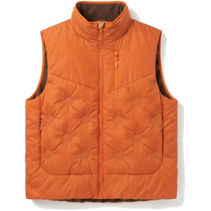 Doudoune sans manche montagne homme orange, vue de face
