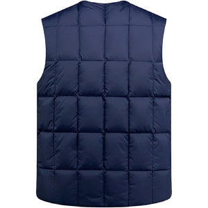 Dos de la Doudoune sans Manche Plume Homme, coloris bleu marine