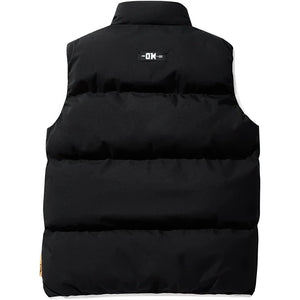 Doudoune sans manche randonnee homme, vue arriere, noir