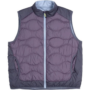 Doudoune sans Manche Violette Homme, coloris violet, vue de face sur fond blanc