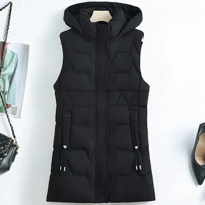 Doudoune sans Manches pour Femme, coloris noir