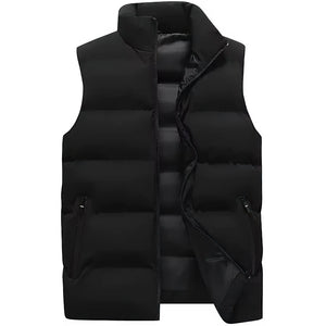 Veste doudoune sans manche homme noir, vue de face